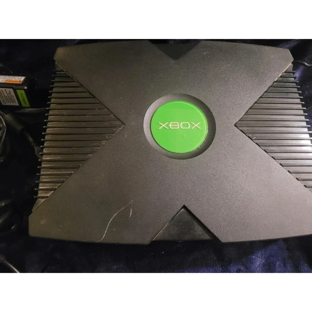 Original Microsoft Xbox Console System Not Reading Discs, Disc Door Issue w/ Pow